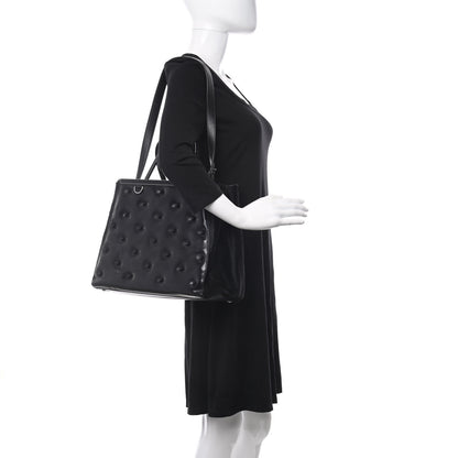 Fendi Patent Calf Hair Studded Regular 2Jours Tote Black 2 of 13