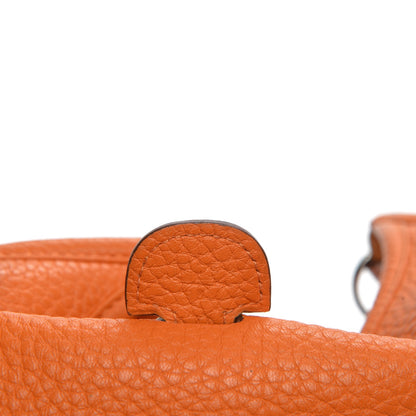 Hermes Taurillon Clemence Evelyne III PM Orange 9 of 9