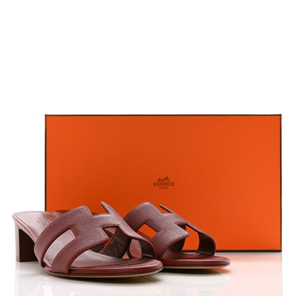 Hermes Epsom Oasis Sandals 38 Rouge H 9 of 9