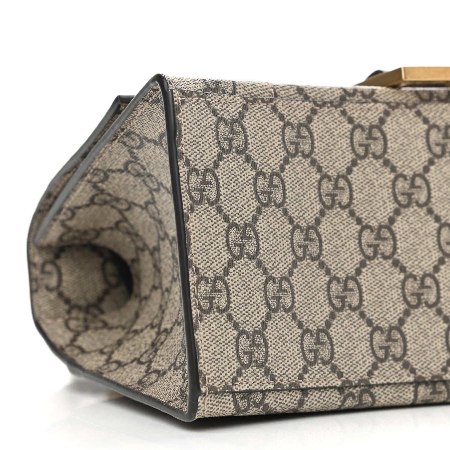 Balenciaga X GUCCI GG Supreme Monogram Small Hourglass Top Handle Bag Beige Ebony 8 of 9