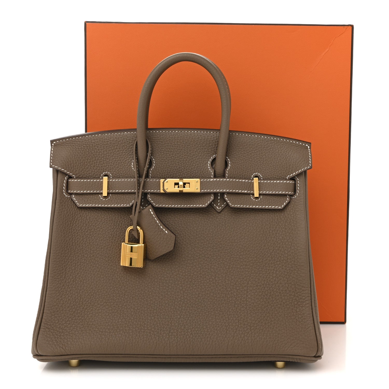 Hermes Togo Birkin 25 Etoupe 11 of 11