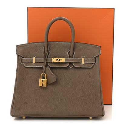 Hermes Togo Birkin 25 Etoupe 11 of 11