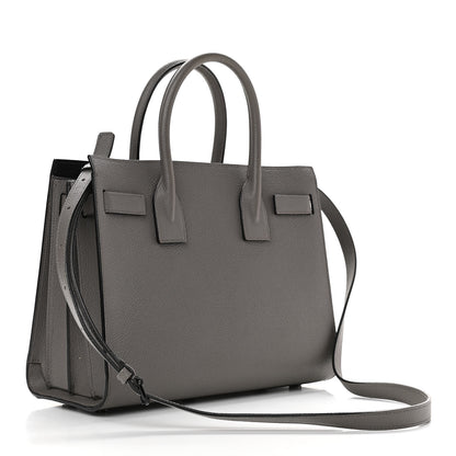 Saint Laurent Grained Calfskin Baby Sac De Jour Fog 2 of 9