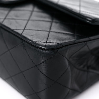 Chanel Lambskin Quilted Medium Double Flap Black 9 of 21