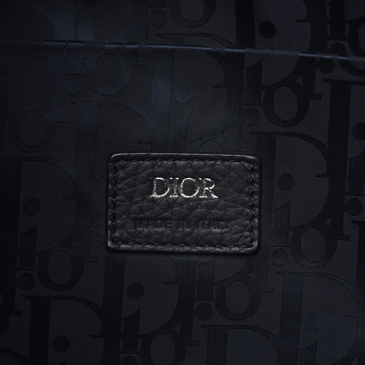 Christian Dior Grained Calfskin Saddle Soft Bag Black 6 of 9