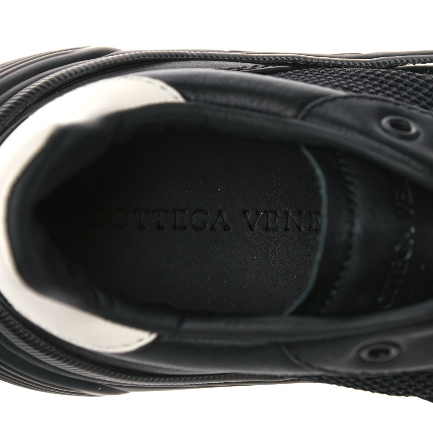 Calfskin Technical Mesh Speedster Sneakers 41 Black