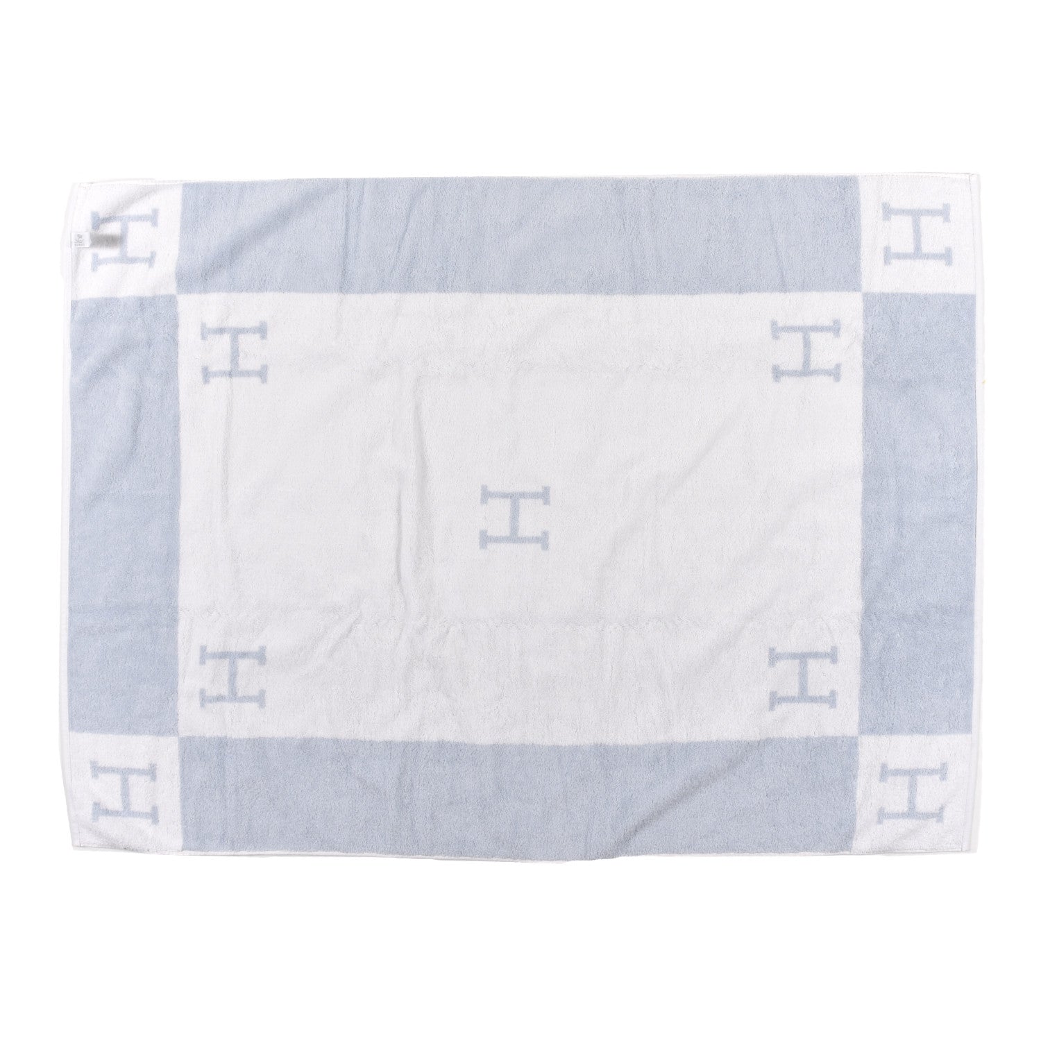 Hermes Cotton Avalon Bath Towel Bleu Glacier 3 of 4