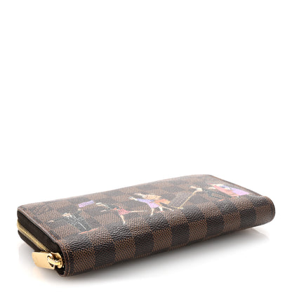 Louis Vuitton Damier Ebene Illustre Zippy Wallet Violet 4 of 7