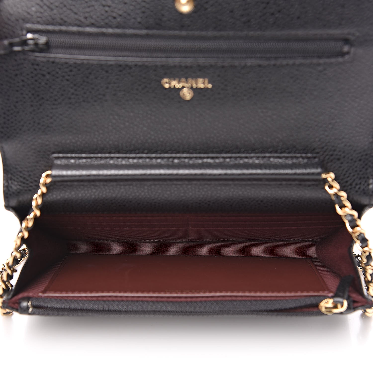 Chanel Caviar Quilted Wallet On Chain WOC Black 5 of 11