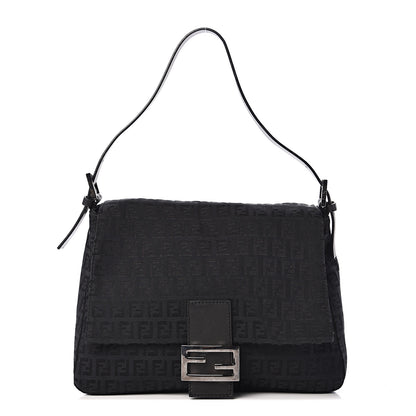 Fendi Zucchino Mama Baguette Black 1 of 8