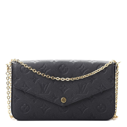 Louis Vuitton Empreinte Pochette Felicie Chain Wallet Black 1 of 11
