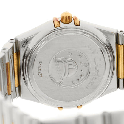 Omega Stainless Steel 18K Yellow Gold Mother of Pearl 25mm Constellation My Choice Quartz Watch 1371.71.00 4 of 4