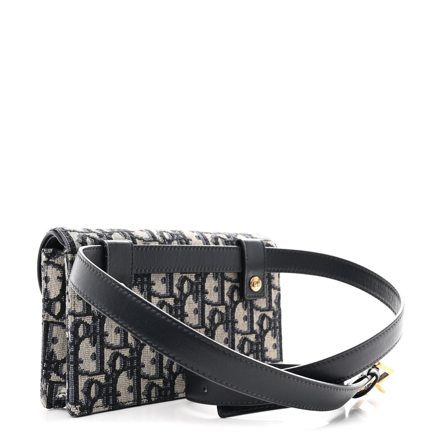 Oblique Saddle Belt Bag Blue