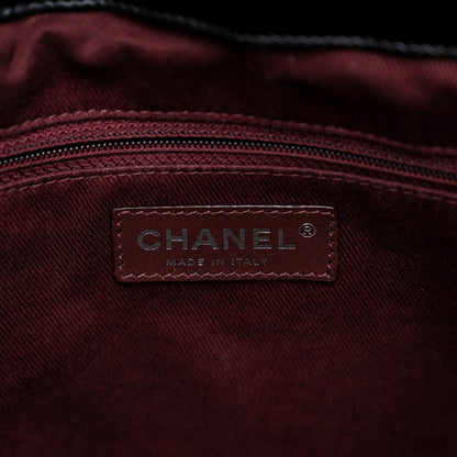 Chanel Iridescent Calfskin Quilted Large In The Mix Tote Black 3 of 10