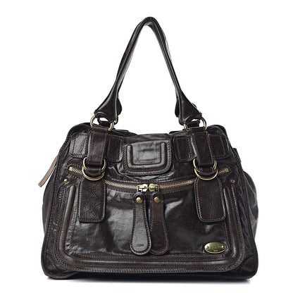Chloe Calfskin Large Bay Tote Brown 1 of 11