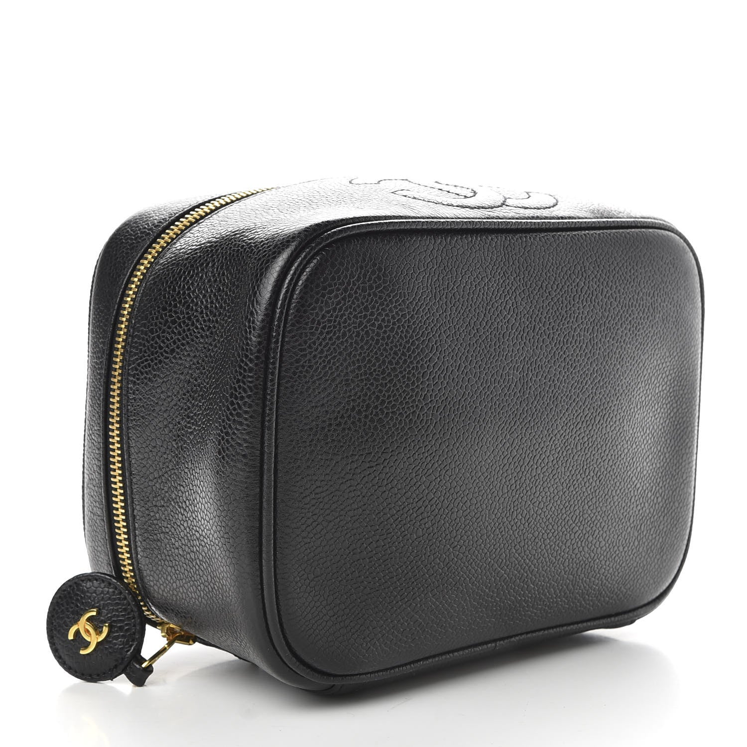 Chanel Caviar Vanity Cosmetic Case Black 4 of 9