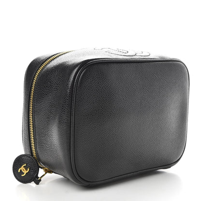 Chanel Caviar Vanity Cosmetic Case Black 4 of 9