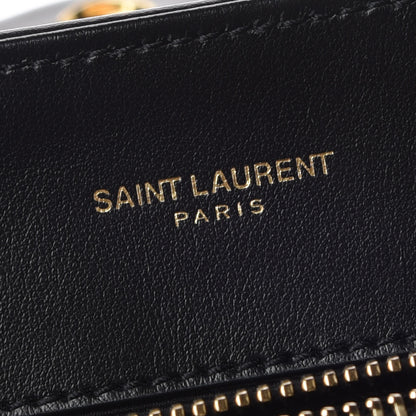 Saint Laurent Calfskin Y Quilted Monogram Medium Loulou Chain Satchel Black 4 of 7
