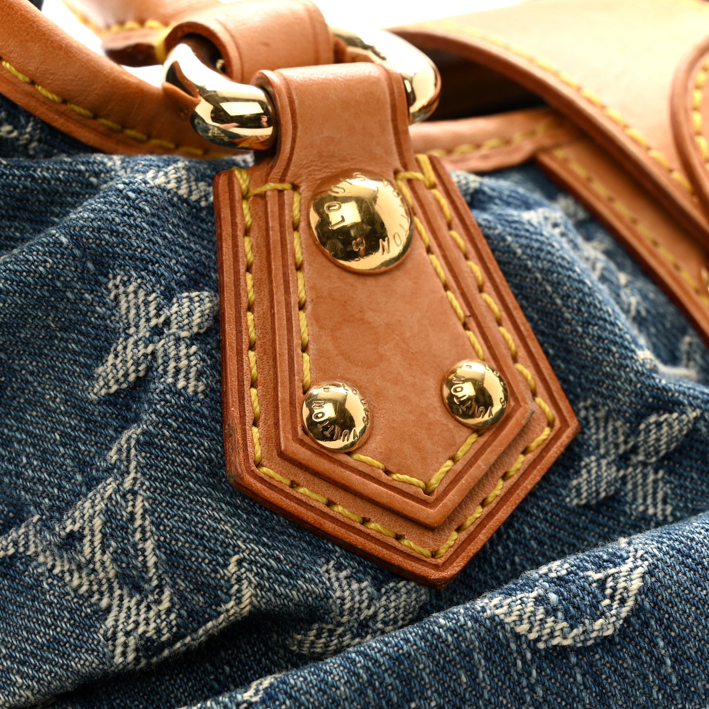 Monogram Denim Pleaty Blue