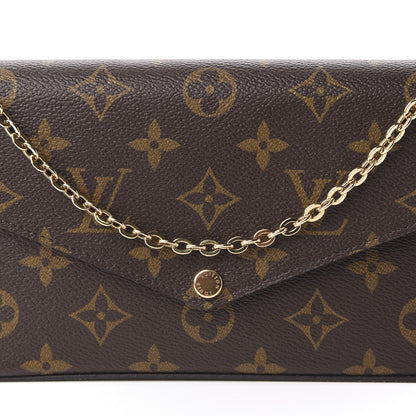 Louis Vuitton Monogram Pochette Felicie Chain Wallet Fuchsia 12 of 19