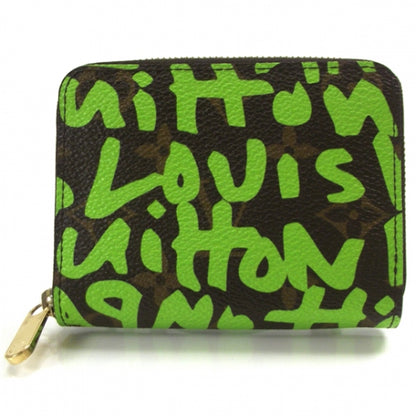 Louis Vuitton Monogram Graffiti Zippy Coin Purse Wallet Green 1 of 6