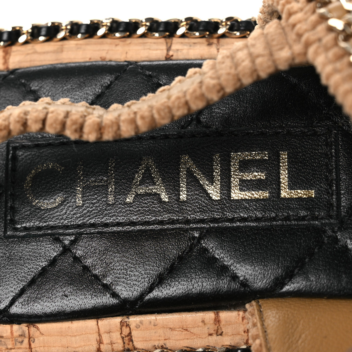 Chanel Corduroy Chain CC Sandal 40.5 Dark Beige 9 of 11