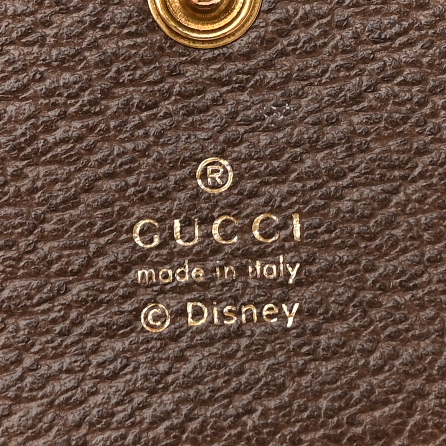 X DISNEY GG Supreme Monogram Web Three Little Pigs Ophidia Card Case Wallet Beige New Acero