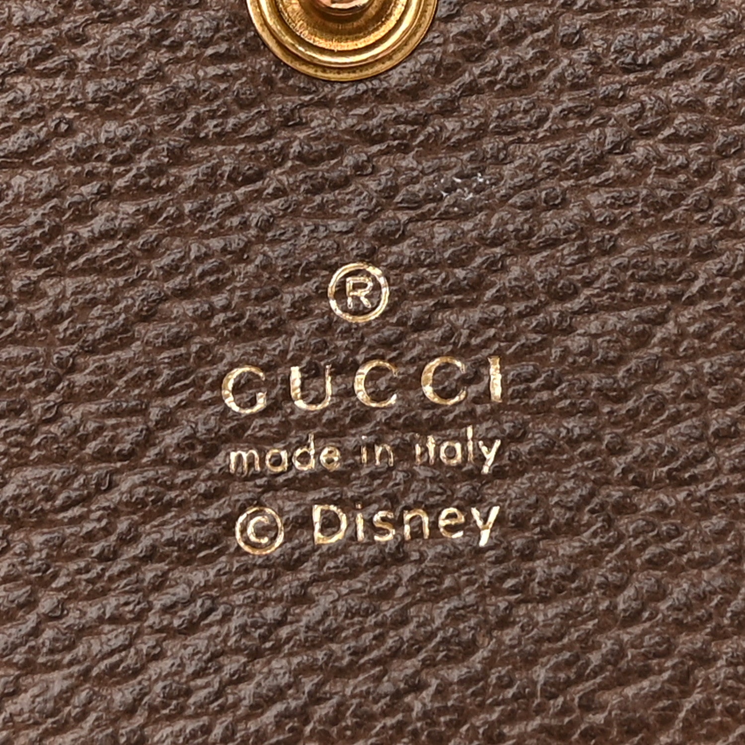 Gucci X DISNEY GG Supreme Monogram Web Three Little Pigs Ophidia Card Case Wallet Beige New Acero 6 of 10