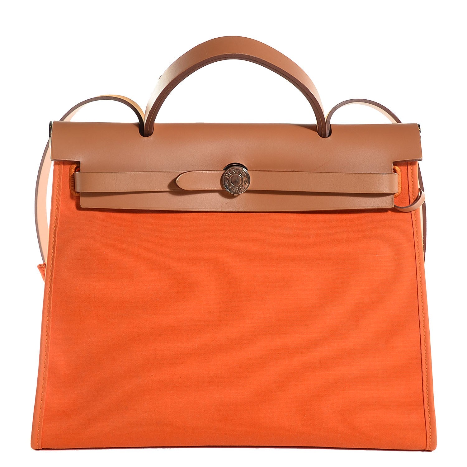 Hermes Toile Herbag Zip 31 PM Orange 1 of 15