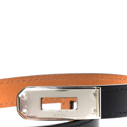 Hermes Chamonix Kelly Double Tour Bracelet XS Black 8 of 9