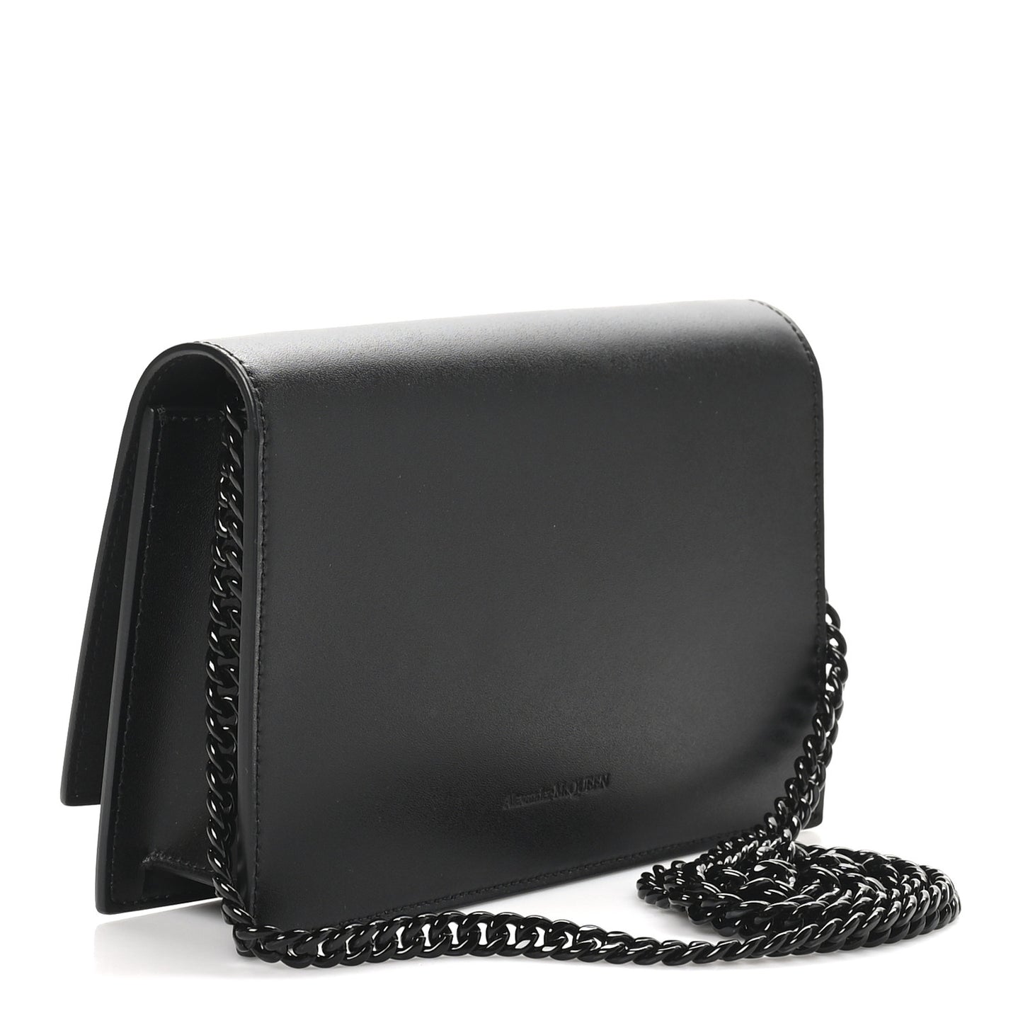 Calfskin Skull Small Crossbody Bag Black