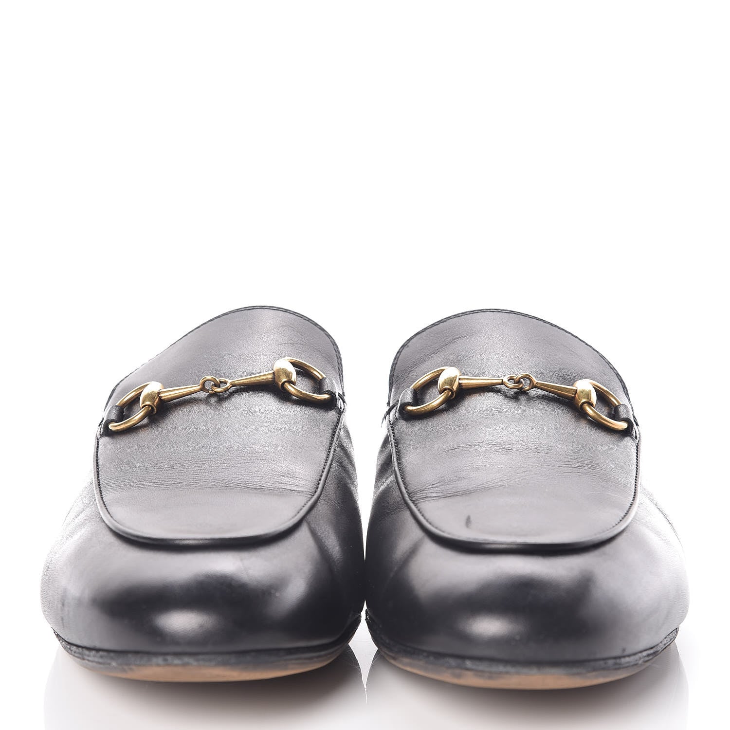 Gucci Calfskin Womens Princetown Slippers 38.5 Black 2 of 12