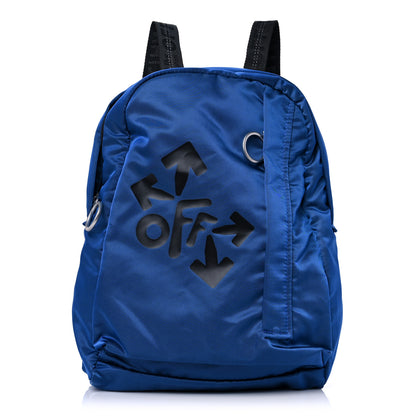 Off-White Canvas Rounded Logo Mini Backpack Blue 1 of 9