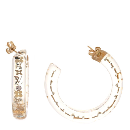 Louis Vuitton Inclusion Hoop Earrings Transparent 1 of 7