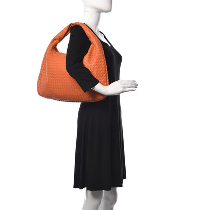 Bottega Veneta Nappa Intrecciato Large Veneta Hobo Orange 2 of 11