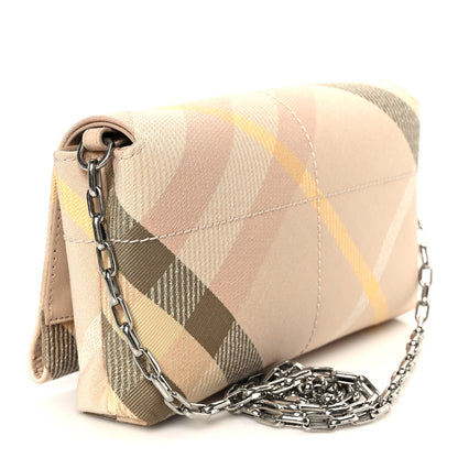 Burberry Jacquard Check Soft Snip Mini Chain Bag Teacup 3 of 10