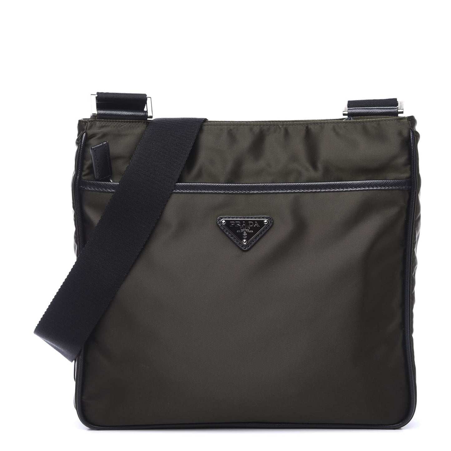 Nylon Vela Flat Messenger Bag Mimetico