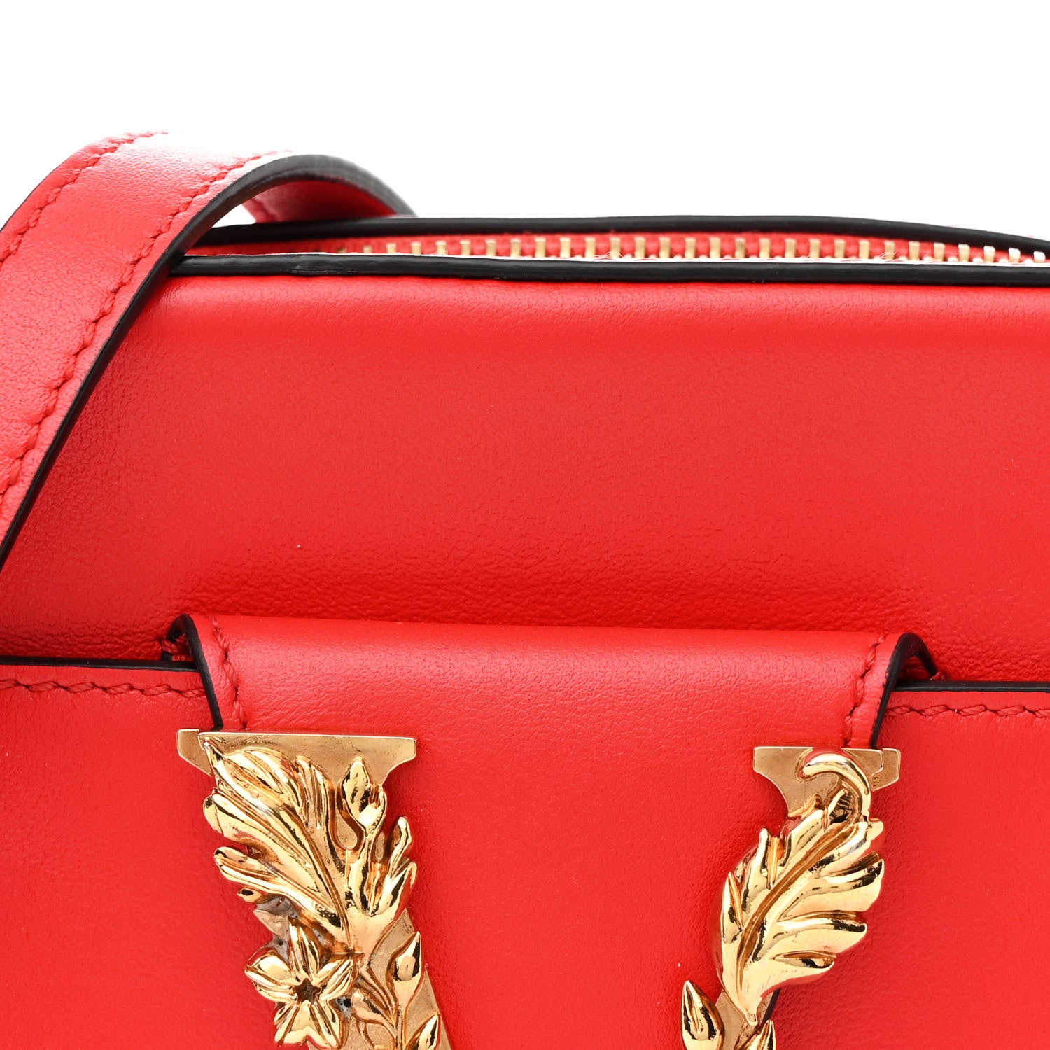 Versace Vitello Virtus Camera Bag Red 8 of 11