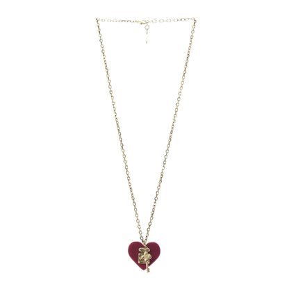 Louis Vuitton Lock Me Heart Necklace Fuchsia 3 of 5