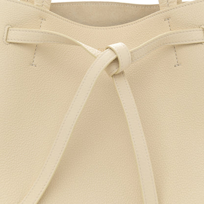 Celine Soft Grained Calfskin Small Belt Cabas Phantom Cream 8 of 12