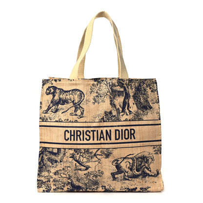 Christian Dior Straw Dioriviera Tote Beige 1 of 8