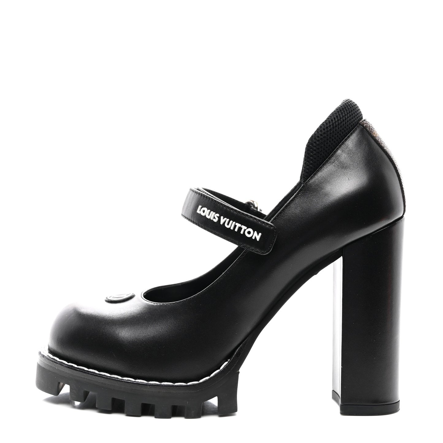 Calfskin Star Trail Ankle Pumps 39 Black