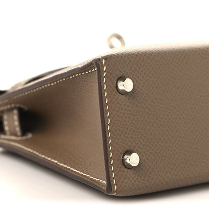 Hermes Epsom Mini Kelly Sellier 20 Etoupe 9 of 12