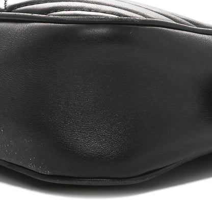 Gucci Calfskin Matelasse Small GG Marmont Chain Shoulder Bag Black 10 of 13