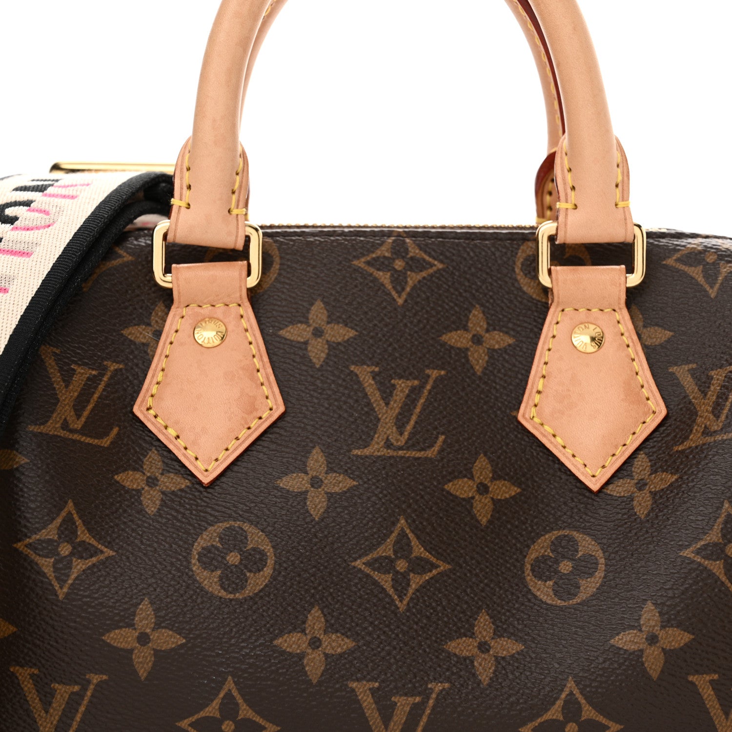 Louis Vuitton Monogram Speedy Bandouliere 20 Black 6 of 10