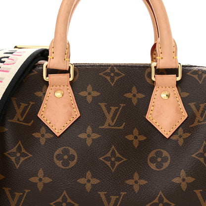Louis Vuitton Monogram Speedy Bandouliere 20 Black 6 of 10