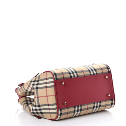 Burberry Horseferry Check Small Canterbury Tote Parade Red 4 of 8