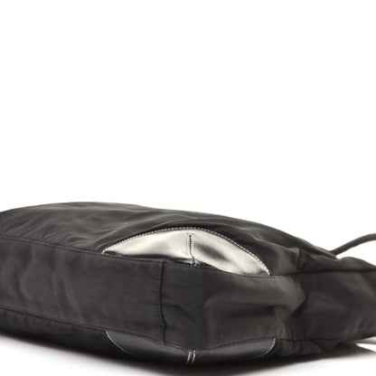 Prada Tessuto Nylon Caflskin Shopping Tote Black 8 of 9