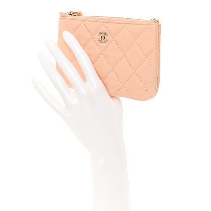 Chanel Caviar Quilted Small Cosmetic Case Light Beige 2 of 8