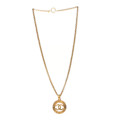 Chanel CC Chain Pendant Long Necklace Gold 3 of 6